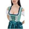 Dirndl Trachtenkleid Damen Kariert Grün 3 Stück